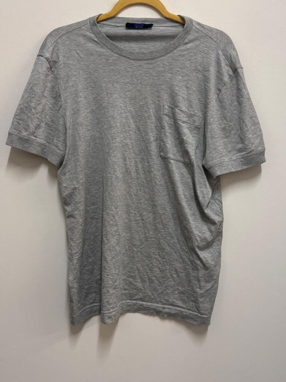 Kiton Light Gray Crew Neck Short Sleeve Pocket T-Shirt